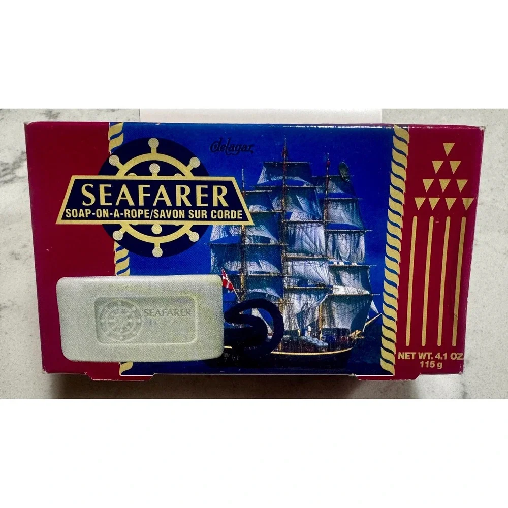 VTG 1970s Delagar Seafarer Soap-On-A-Rope 4.1oz - New In Box - Made In Turkey